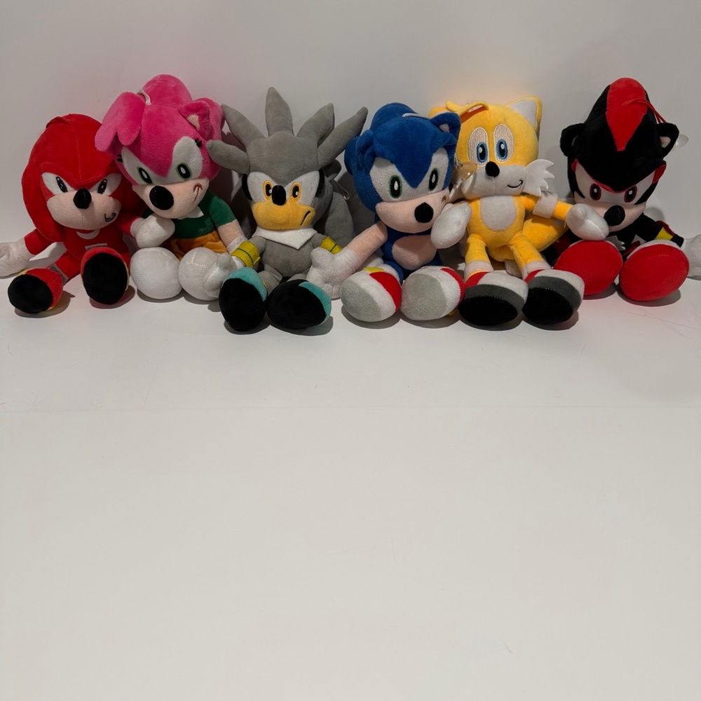 Knuckles Amy Silver Sonic Tails Shadow.Plush